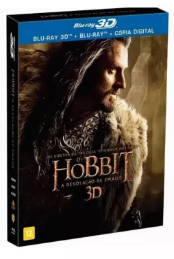 Blu-ray - O Hobbit - A Desolação de Smaug -  (Luva Lenticular - 4 discos) - Peter Jackson - Martin Freeman - Ian McKellen - Orlando Bloom