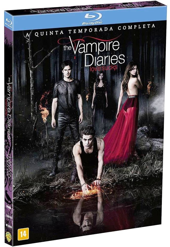 Box Blu-ray 1080p full hd Diarios de Um Vampiro (Vampire Diaries) completo  as 8 temporadas