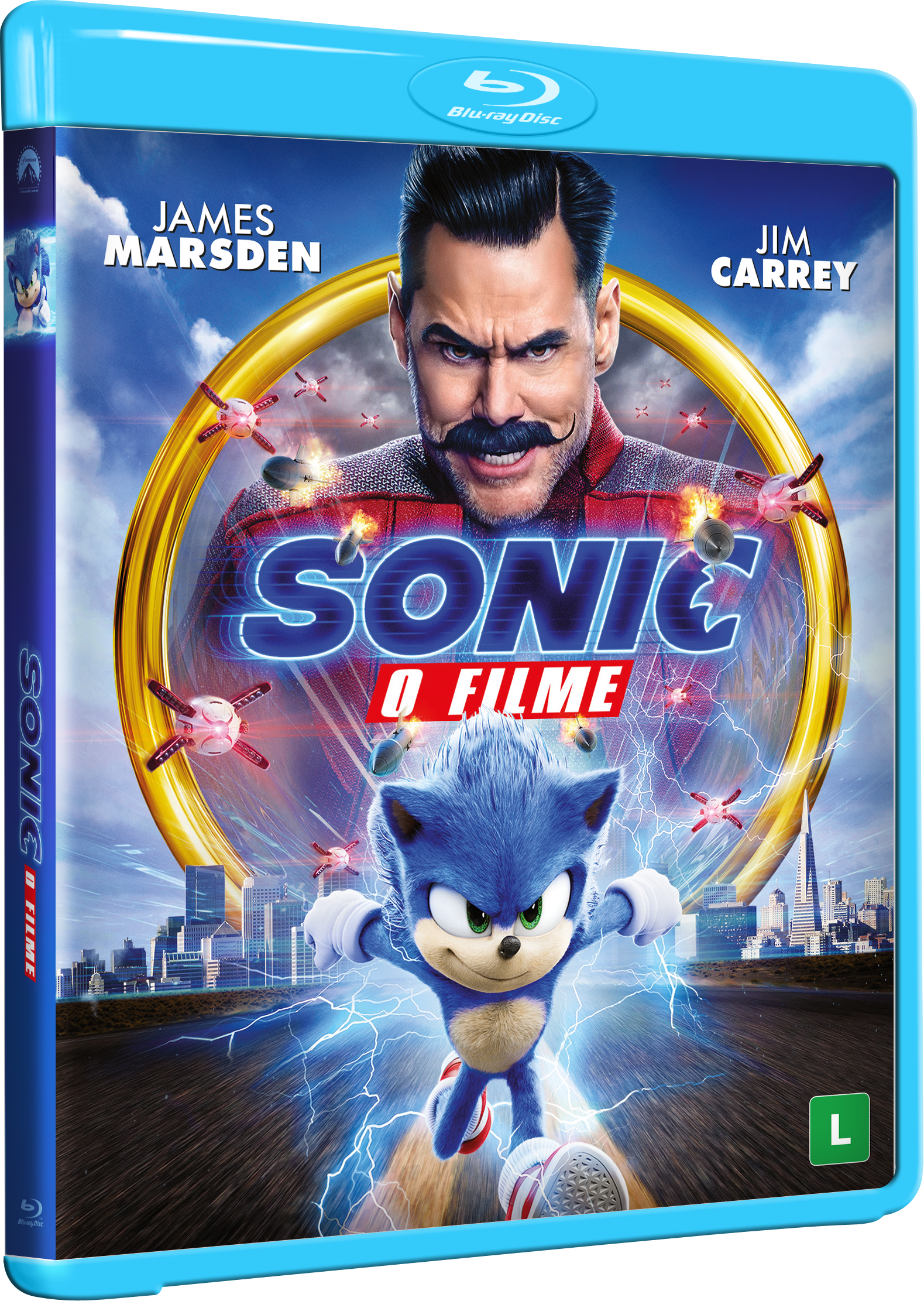 Dvd Sonic - O Filme (2020) Jim Carrey - Dublado E Leg