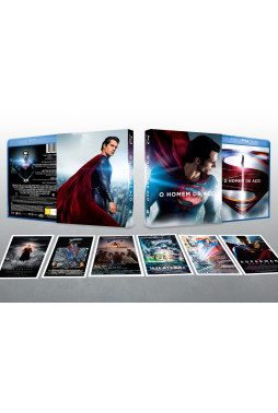 Blu-ray + DVD - O Homem de Aço - Edição de Colecionador Limitada (DUPLO) - Exclusivo