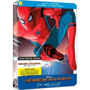 Blu-ray - Homem-Aranha: De Volta Ao Lar - Edição Especial Limitada com 2 Discos (Steelbook)