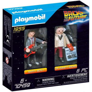 Playmobil - Marty Mcfly e Dr. Emmett Brow - De Volta Para o Futuro 1
