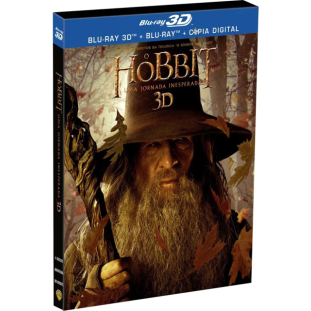 Blu-ray - O Hobbit - Uma Jornada Inesperada (Luva Lenticular - 4 discos) 
