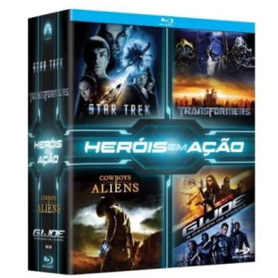 Blu-ray - Heróis em Ação (Star Trek - Transformers - Cowboys & Aliens - G.I. Joe A Origem de Cobra)