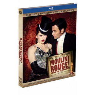 Blu-ray - Moulin Rouge - Amor em Vermelho (BD + DVD com livro exclusivo)  Nicole Kidman - Ewan McGregor