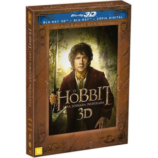 Blu-ray - O Hobbit - Uma Jornada Inesperada - Edição Estendida (Luva Lenticular - 5 discos) 