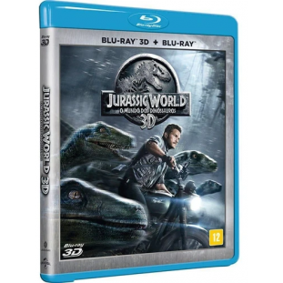 Blu-ray - Jurassic World - O Mundo dos Dinossauros - Edição de Colecionador (Duplo com Luva Metalizada)