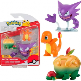 Pokémon - Battle Figure Set (Pikachu + Wynaut + Leafeon)