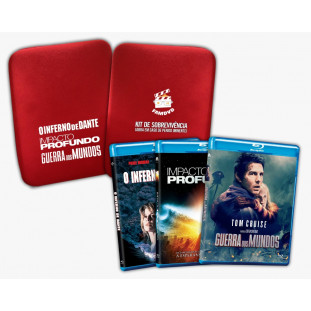 Blu-ray - Edição de Colecionador do Fim do Mundo - Kit de Sobrevivência (Inferno de Dante - Impacto Profundo - Guerra dos Mundos)
