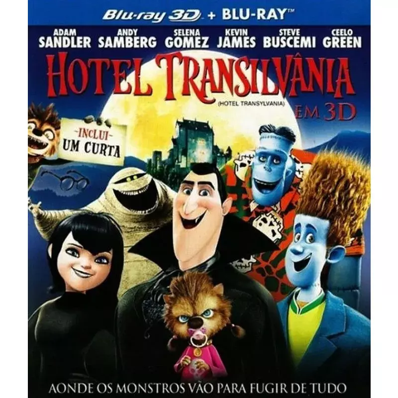 Blu-ray - Hotel Transilvânia (3D + 2D) - Com luva (Adam Sandler)