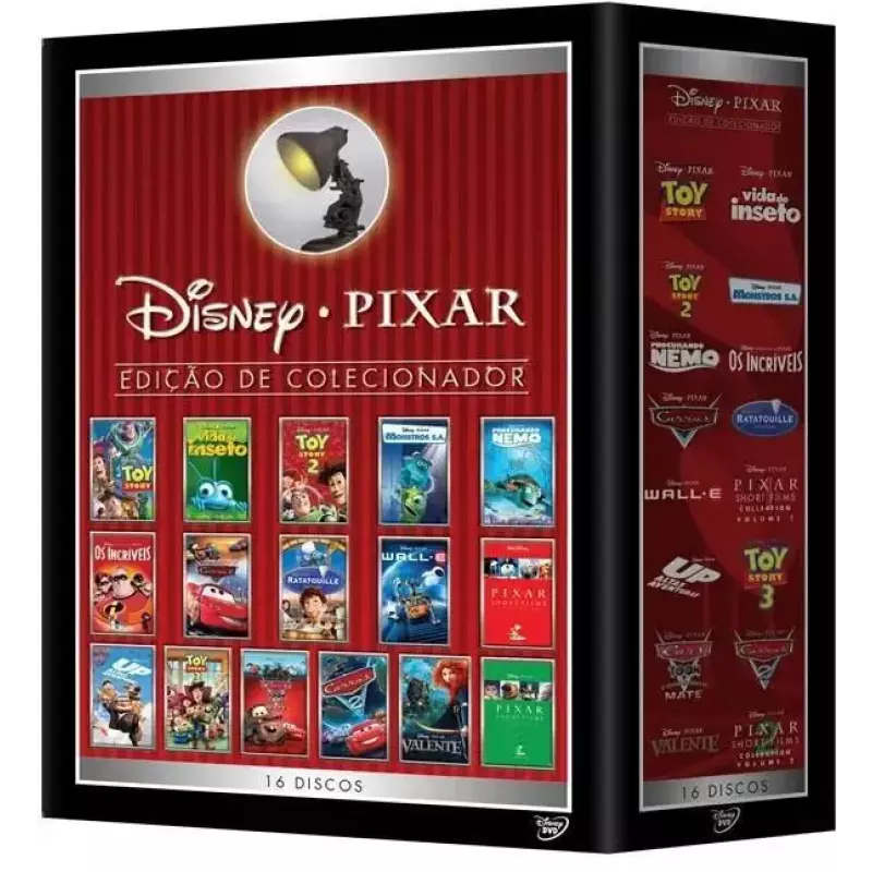 DVD - Disney - PIXAR - Coleção com 16 Filmes