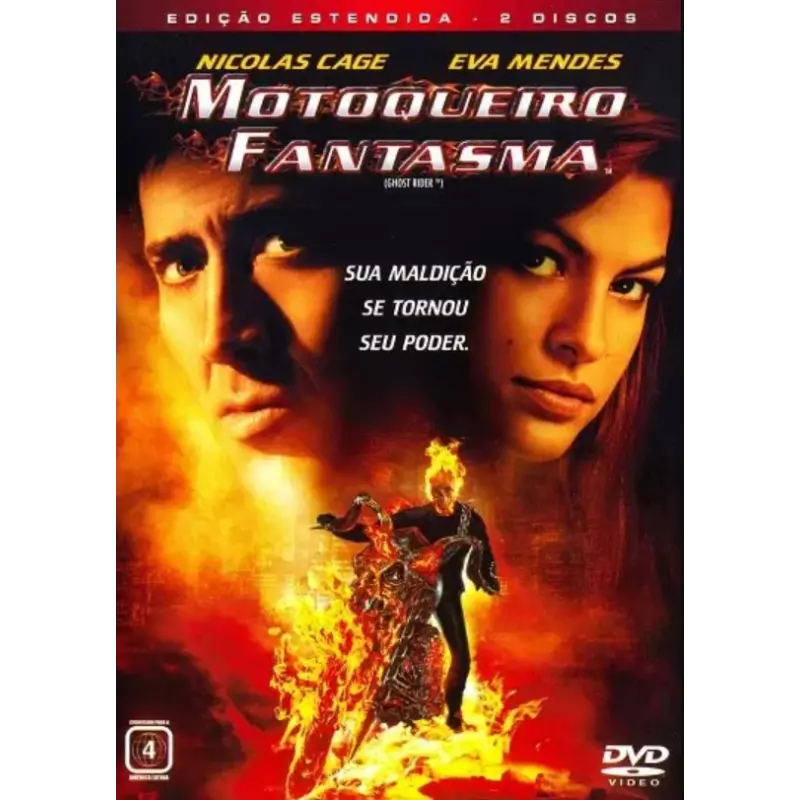DVD - Motoqueiro Fantasma - Edição Estendida - DUPLO (Nicolas Cage