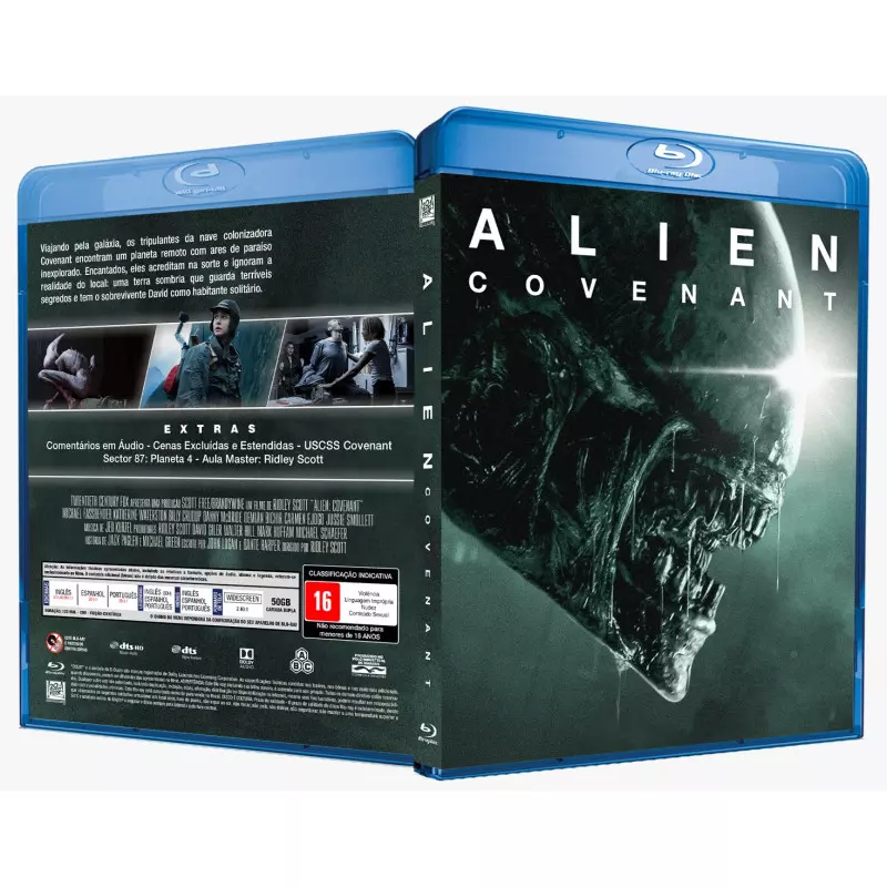 Blu-ray - Alien - Covenant - Edição de Colecionador - Exclusivo