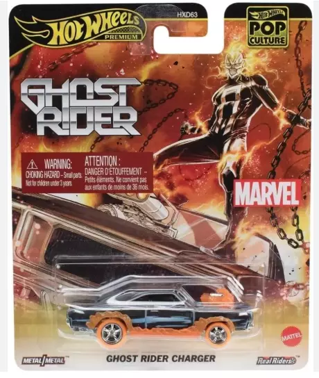 Hot Wheels Premium - Pop Culture - Marvel - Ghost Rider Charger