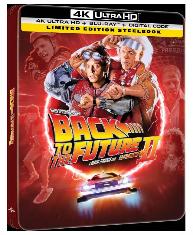 Blu-ray 4k Steelbook - De Volta Para o Futuro 2 - Limited Edition