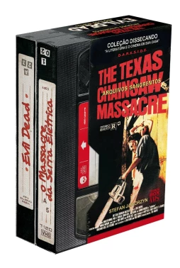 Livro - Evil Dead - Arquivos Mortos / O Massacre da Serra Elétrica - Arquivos Sangrentos (DarkSide) - Edição de Colecionador - Terror BOX VHS