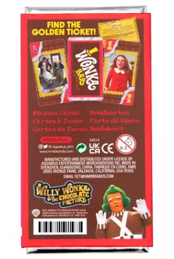 Baralho Premium Willy Wonka (Edição Barra de Chocolate) - A Fantástica Fábrica de Chocolate