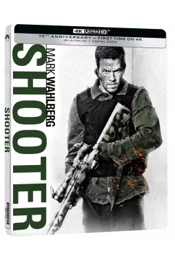 Blu-ray 4K Steelbook - O Atirador - Edição de 15º Aniversário (Mark Wahlberg - Antoine Fuqua) 