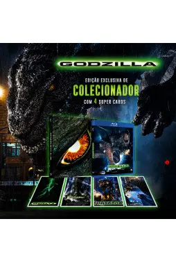 Blu-ray - Godzilla - Edição de Colecionador Limitada (Exclusivo) - Matthew Broderick - Jean Reno - Maria Pitillo - Roland Emmerich