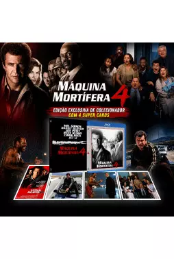 Blu-ray - Máquina Mortífera 4 - Edição de Colecionador (Exclusivo) - Mel Gibson - Danny Glover - Rene Russo - Richard Donner