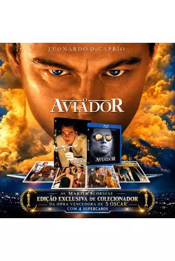 Blu-ray - O Aviador - Edição de Colecionador Limitada (Leonardo DiCaprio - Cate Blanchett - Kate Beckinsale - Martin Scorsese) - Exclusivo