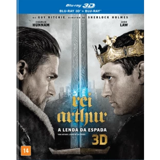 Blu-ray - Rei Arthur - A Lenda da Espada - Edição de Colecionador (DUPLO) - Charlie Hunnam - Jude Law - Guy Ritche