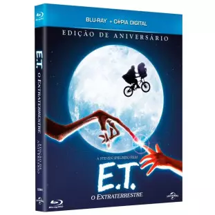 Blu-ray - E.T. - O Extraterrestre - Edição de Aniversário (DUPLO com Cards) - Steven Spielberg - Drew Barrymore - Henry Thomas