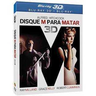 Blu-ray - Disque M para Matar - Edição de Colecionador com Luva Lenticular - DUPLO (Alfred Hitchcock)