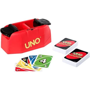 UNO Showdown - Jogo de Tabuleiro com 112 Cartas e um Atirador de Cartas