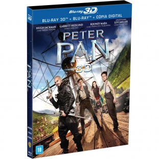 Blu-ray - Peter Pan (3D + 2D) - Com luva lenticular