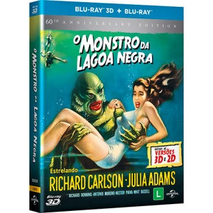 Blu-ray - O Monstro da Lagoa Negra (3D + 2D) - Edição de 60º Aniversário