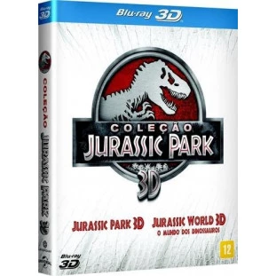 Blu-ray - Coleção Jurassic Park 3D - Edição de Colecionador (Duplo com Luva)