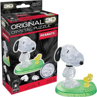 Quebra-cabeça - Cristal 3D BePuzzled - Snoopy e Woodstock