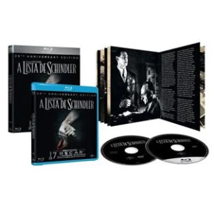 Blu-ray - A Lista de Schindler - Edição de 20º Aniversário (Steven Spielberg) - DUPLO com livreto