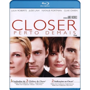 Blu-ray - Closer - Perto Demais (Julia Roberts - Jude Law - Natalie Porman - Clive Owen)