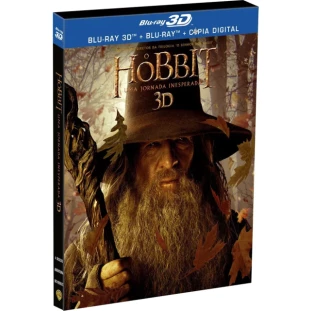 Blu-ray - O Hobbit - Uma Jornada Inesperada (Luva Lenticular - 4 discos) 