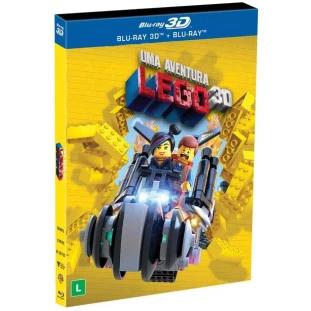 Blu-ray - Lego Movie - Uma Aventura Lego - Edição de Colecionador Lenticular (DUPLO) - Chris Pratt - Will Ferrell - Morgan Freeman - Liam Neeson