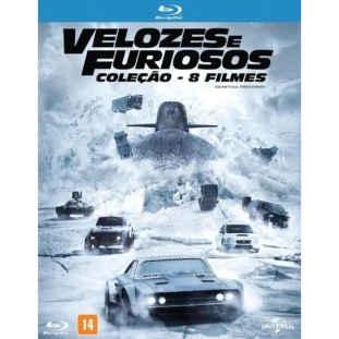 Blu-ray -  Velozes e Furiosos - Coleção com 8 Filmes (Vin Diesel - Paul Walker - Michelle Rodriguez) 