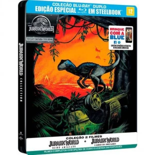 Blu-ray - Jurassic World - Coleção com 2 filmes (Steelbook)