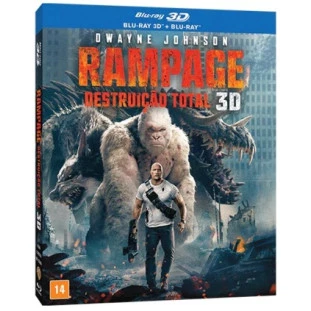 Blu-ray - Rampage - Destruição Total - DUPLO (Dwayne Johnson)