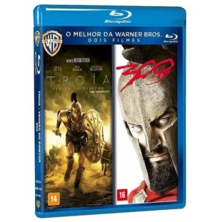 Blu-ray - Tróia + 300 (Brad Pitt - Orlando Bloom - Eric Bana)