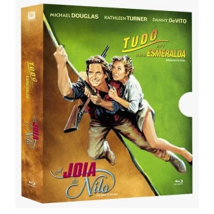 Blu-ray - Tudo Por Uma Esmeralda e A Jóia do Nilo (Michael Douglas - Kathleen Tuner - Danny DeVito)