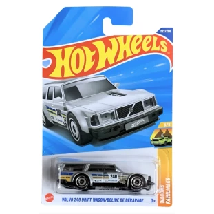Hot Wheels - Wagons Familiales 3/5 -Volvo 240 Drift Wagon/Bolide de Dérapage