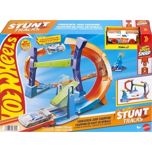 Hot Wheels Speed Snap - Stunt Tracks - Campeão de Salto Corkscrew