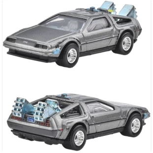 Hot Wheels Premium - Pop Culture - De Volta Para o Futuro (HXD63 - JBL65) - Back To The Future Time Machine