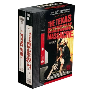 Livro - Evil Dead - Arquivos Mortos / O Massacre da Serra Elétrica - Arquivos Sangrentos (DarkSide) - Edição de Colecionador - Terror BOX VHS