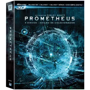 Blu-ray - Alien - Prometheus - Edição de Colecionador com 4 discos (Ridley Scott - Noomi Rapace - Michael Fassbender - Charlize Theron - Guy Pearce)
