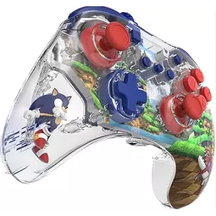 Jogo - Nintendo Switch - REALMz Wireless Controller: Sonic Green Hill Zone - Sonic The Hedgehog