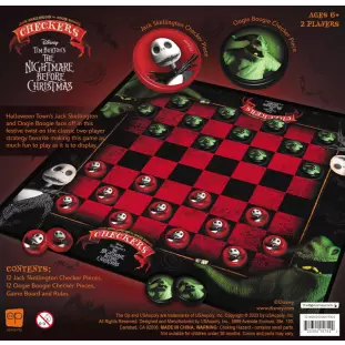 Jogo - Tim Burton's The Nightmare Before Christmas Checkers - O Estranho Mundo de Jack (Jogo de Damas)