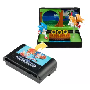Memorabilia - Sega Genesis - Sonic The Hedgehog 2 - Emerald Hill Zone Diorama